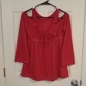 Red Off-the-Shoulder Top